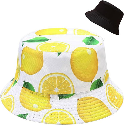 Malaxlx Unisex Bucket Hat Beach Sun Hat Aesthetic Fishing Hat for Men Women Teens, Reversible Double-Side-Wear