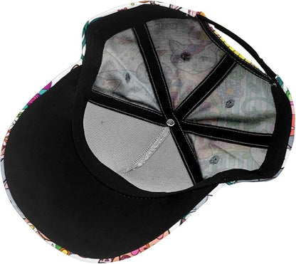 Pastel Cornflowers Floral Baseball Cap Dad Hats All-Over Print Fashion Accessory 100% Polyester Adjusts to Fit Most