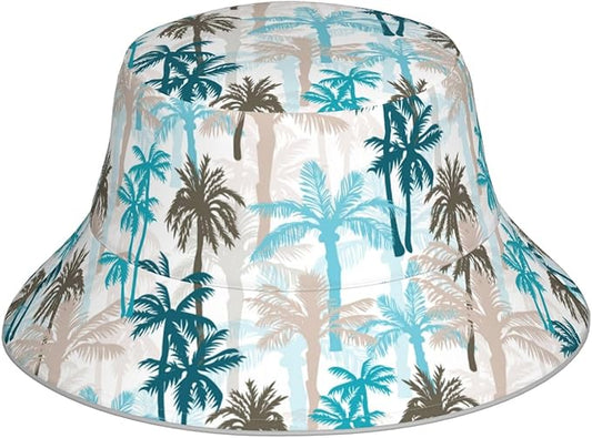 Bucket Hat Beach Summer Sun Hat Reversible Fisherman Hats Double Sided Wearing for Women Men Boys Girls