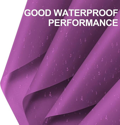 WRAPAHOLIC 20 Sheets Flower Wrapping Paper - 22.4 x 22.4 inch Pure Dark Purple Color Water-Resistant Floral Bouquet Wrapping Paper, Florist Supplies Packaging for Wedding Birthday Gift DIY