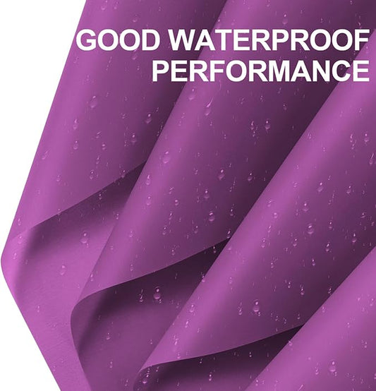 WRAPAHOLIC 20 Sheets Flower Wrapping Paper - 22.4 x 22.4 inch Pure Dark Purple Color Water-Resistant Floral Bouquet Wrapping Paper, Florist Supplies Packaging for Wedding Birthday Gift DIY