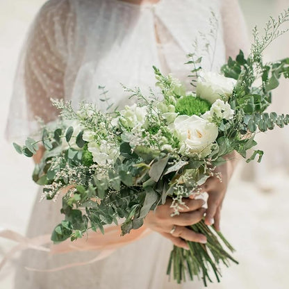 100pcs 4 Kinds Mixed Faux Eucalyptus Stems, Bulk Silver Dollar Artificial Eucalyptus Stems Green Faux Greenery Stems for Wedding Vase Bouquets Floral Arrangements