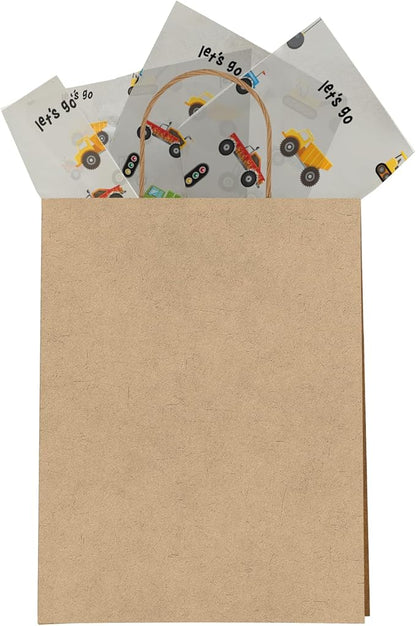 Pro Supply Global Trucks Printed Tissue Paper for Birthday Party Gift Bags or Boxes and Wrapping - Bulk Decorative Art Tissue Paper for Packaging and Gifting | 24 Sheets 20" x 30"