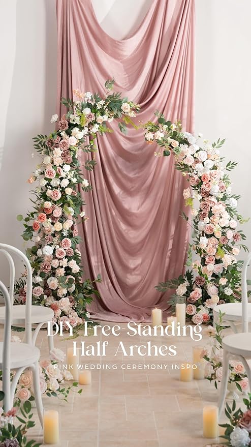 Ling's moment Artificial Flowers 16pcs Pale Pink Silk Roses with Stems, 3.5" Fake Shabby Blush Vendela Roses Bulk for DIY Wedding Bouquets Centerpieces Party Baby Shower Home Decoration