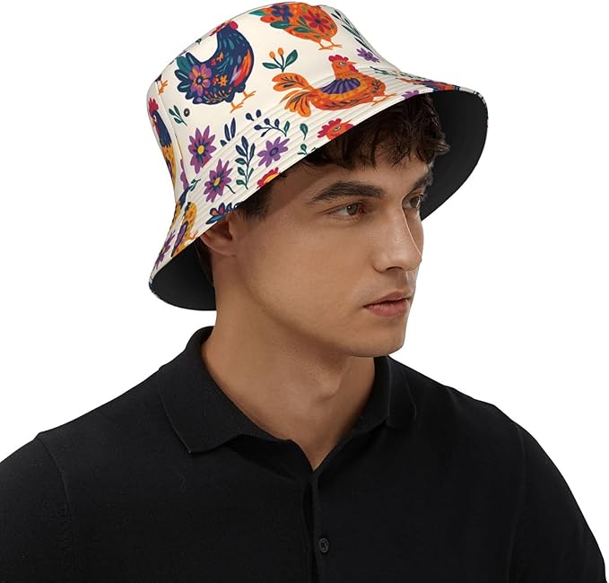 Vintage Clovers Bucket Hat Novelty Sun Hats Trendy Fisherman Cap for Men and Women