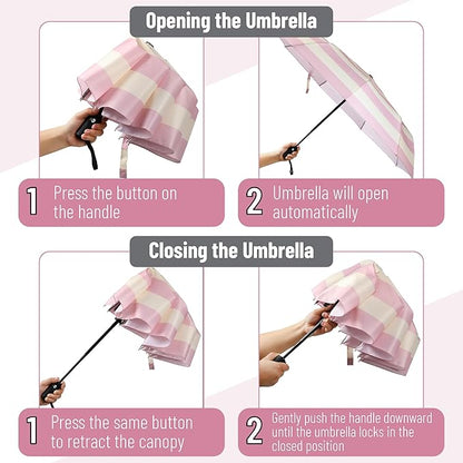Mr. Pen- Windproof Travel Umbrella, Automatic Umbrellas for Rain, Compact