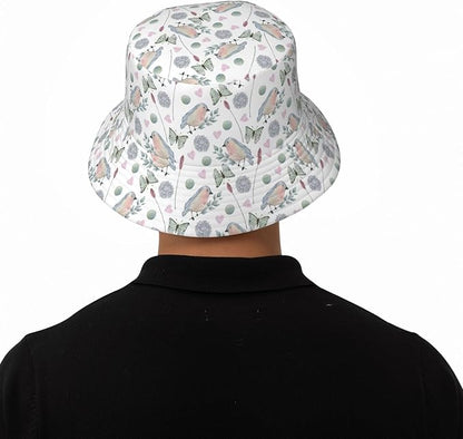 Cartoon Bucket Hat Summer Beach Travel Sun Hat Packable Fisherman Cap for Men Women