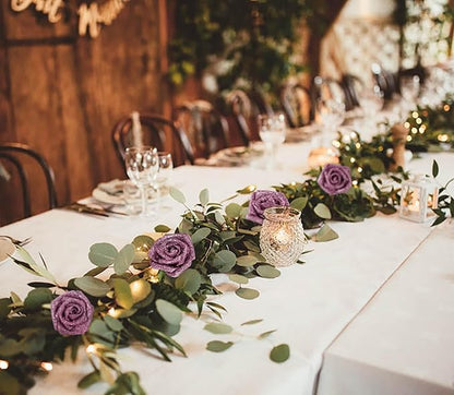 Artificial Flowers Glitter Rose 30 PCS Glitter Flowers Foam Roses with STEM Faux Flowers for DIY Wedding Bridal Bouquet Party Centerpieces Decor(Rose Gold)