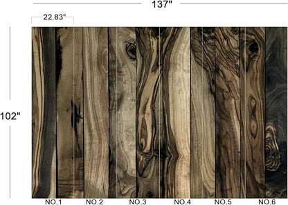 Cliouar-Wood Block Texture Background Mural Wallpaper Peel and Stick 137" x 102"