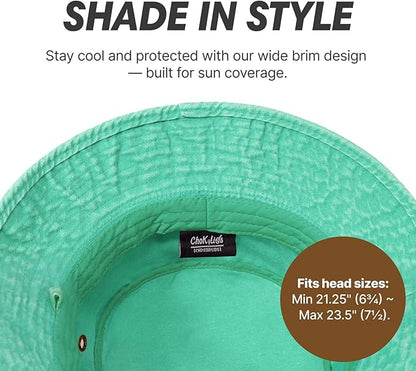 Hot Summer Bucket Hat - Trendy Cotton Sun Hat for Beach, Golf, Fishing - Fun Outdoor Vacation Boonie for Men and Women