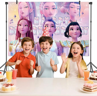 Cute Cartoon Backdrop, Anime Birthday Backdrop, Birthday Party Photo Backdrops, Top Choice for Photography