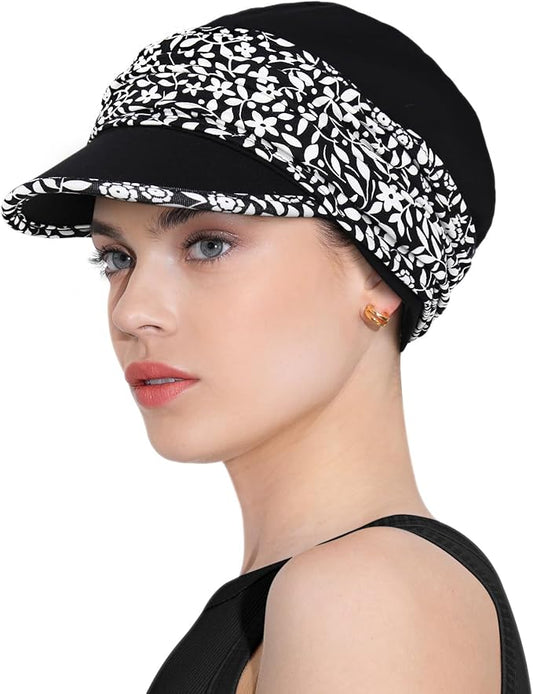 Chemo Headwear Viscose Newsboy Cap for Women Fall and Winter Hats