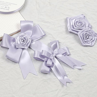 Lilac Mist Satin Ribbon, Double Faced 7/8 Inch X 25 Yards Lilac Mist Ribbon, Premium Satin Ribbon for Gift Wrapping, Crafts, Hair Bow Making, Sewing, Flower Bouquet, Wedding Party Decor