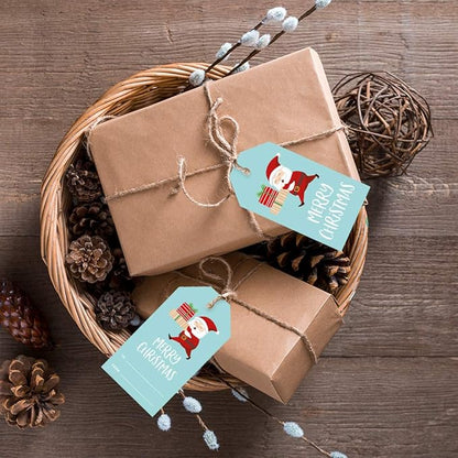 Andaz Press Christmas Holiday Season Classic Gift Tags, Merry Christmas to from Classic Favor Tags, Santa Claus Carrying Christmas Presents Design, for Holiday Events, Parties, and Favors, 60-Pack
