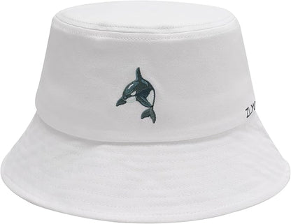 ZLYC Unisex Fashion Embroidered Bucket Hat Summer Fisherman Cap for Men Women