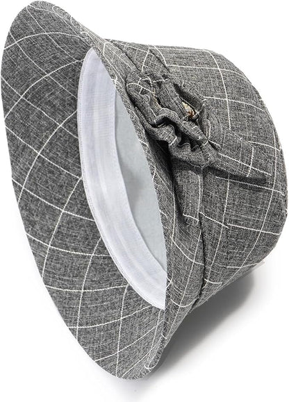 Glamorstar Cloche Hats for Women Vintage Bowler Hat Floral Fedora Bucket Hats
