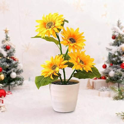 Sunflower Lamp for Womens Gifts, Christmas Birthday Gifts for Women Mom Granddaughter Girlfriend Friend Wife Her Anniversary Birthday, Bedroom Bar Coffee Shop Sunflower Night Light Flower Lamp Decor