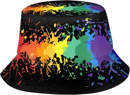 Bucket Hat for Women Men, Summer Print Hat Travel Packable Sun Cap Outdoor Hat for Women and Men