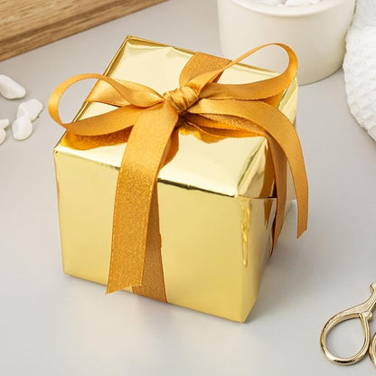Merture 30 In X 32.8 Ft (81.7 sq.ft.) Gold Wrapping Paper Roll, Gift Wrap with Metallic Shine for Wedding, Birthday, Party, Holiday, Congrats, Mother’s Day