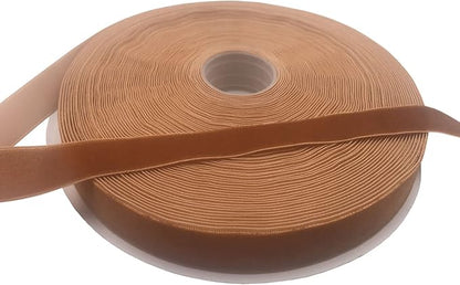 Vintage Ginger Velvet Ribbon Single Side,5/8 Inch X 25Yards Spool