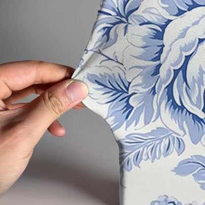 Blue Toile Arch Backdrop Vintage Floral French Toile Style Backdrop Elegant Blue and White Botanical for Wedding Baby Shower Classic European Party Decor Photography Background (G4224,4FT)