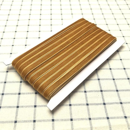 Chenkou Craft Brown 25 Yards 3/8" Velvet Ribbon Lots Bulk (Brown, 3/8"(10mm))