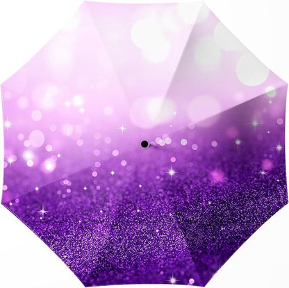 Small Compact Travel Automatic Folding Umbrella for Women, Portable Lightweight, Rain, Wind, UV Sun Shade