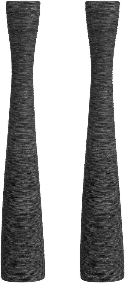 Garneck 2pcs Ceramic Flower Vases Narrow Neck Floor Vases Decorative Home Office Centerpiece Display for Floral Arrangements Glazed Pottery Design