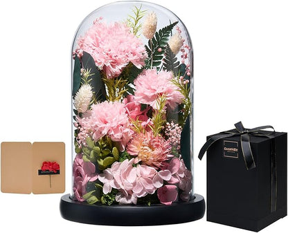 Preserved Roses,Forever Fresh Flowers 7.48in,Gift for Women,Mom,Grandma,Wife,Girlfriend,Sister,and Daughter Perfect for Birthday,Mother’s Day,Valentine’s Day (Thankful Pink3)