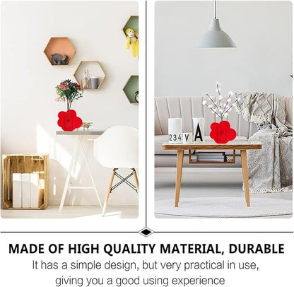 Acrylic Round Vase in Sky Blue, Minimalist Modern Centerpiece for Home Decor or Office Display (Round Style)