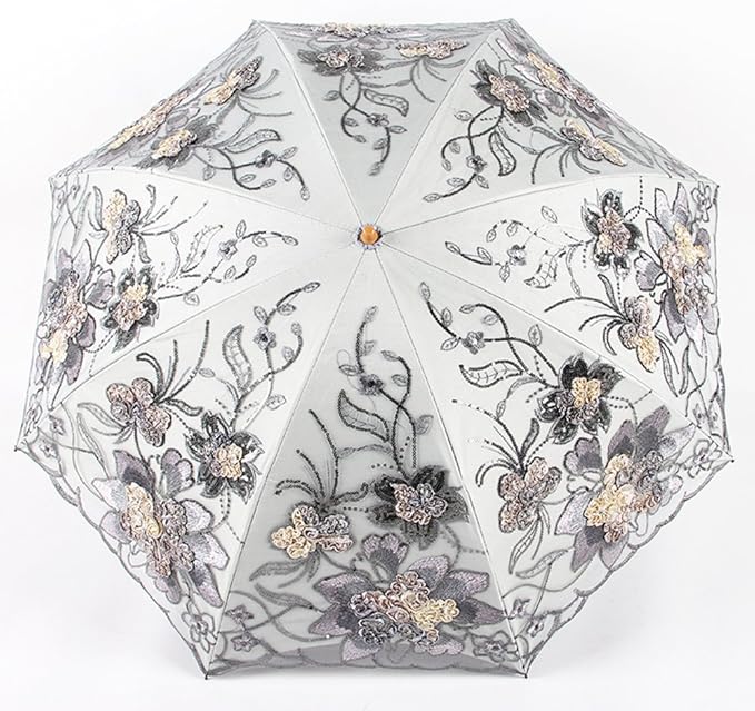 Honeystore Flower Lace Parasols for Wedding Party Lace Bridal Umbrella
