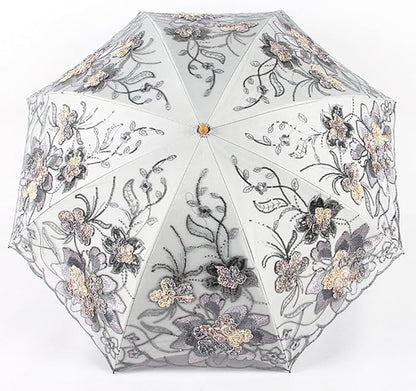 Honeystore Flower Lace Parasols for Wedding Party Lace Bridal Umbrella