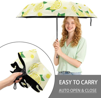 Umbrellas for Rain Lightweight Travel Umbrella 42" Canopy UV Protection Sun Umbrella Windproof Compact Umbrellas