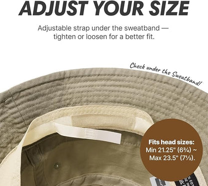 Hot Summer Bucket Hat - Trendy Cotton Sun Hat for Beach, Golf, Fishing - Fun Outdoor Vacation Boonie for Men and Women