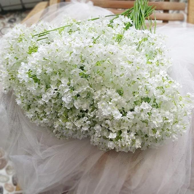 Bringsine Baby Breath Gypsophila Wedding Decoration Bride White Colour Pu Flowers 30 Pieces/lot