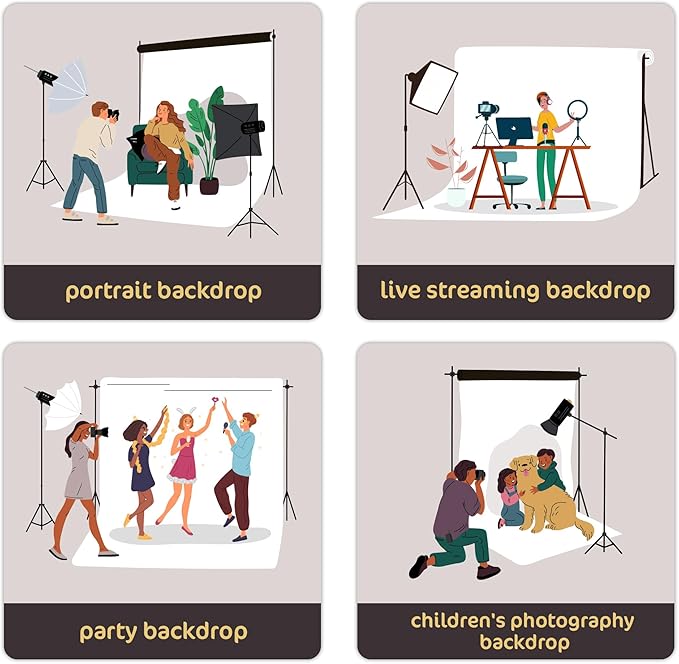 Kate 8x8ft Abstract Photography Backdrop Brown Painted Background Portrait Backdrop for Photographer