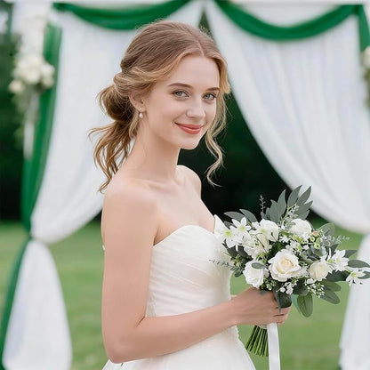 120 Pcs Artificial Eucalyptus Stems, 4 Kinds Mixed Faux Greenery Stems Fake Silver Dollar Eucalyptus Leaves Bundle for DIY Bouquets Centerpiece Spring Floral Arrangement Wreath Home Wedding Decor