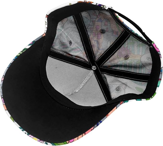 Floral Baseball Cap for Women Fashionable Adjustable Dad Hat Low Profile Running Hat for Summer Sporting Working Hiking