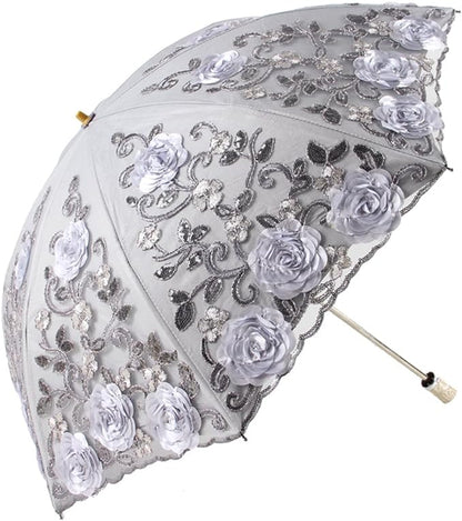 Honeystore Flower Lace Parasols for Wedding Party Lace Bridal Umbrella