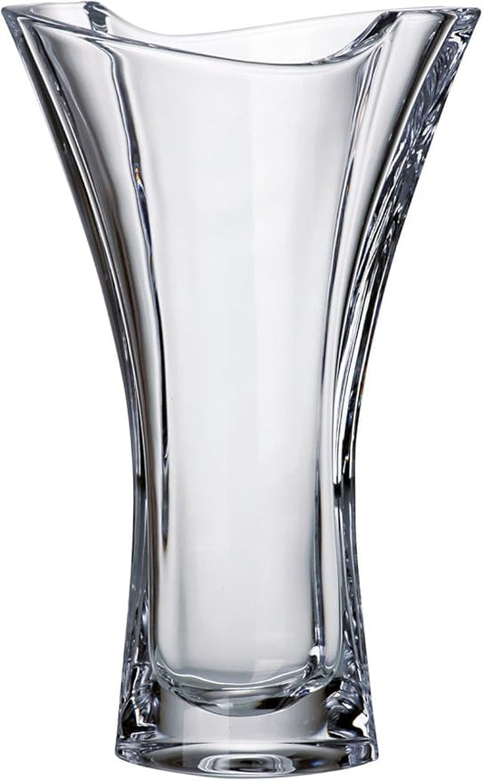 Barski - European Glass - Crystalline - Vase - 10" Height - Made in Europe