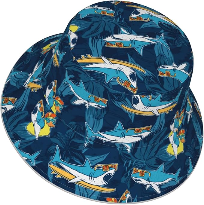 Hat Reversible Fisherman Hats Double Sided Wearing for Women Men Boys Girls