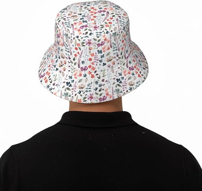 Cartoon Bucket Hat Summer Beach Travel Sun Hat Packable Fisherman Cap for Men Women