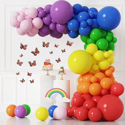 SAOROPEB 3D Butterfly Wall Decor, 24 Pcs Double Layer Butterfly Decorations for Party Decorations Locker Decor Refrigerator Decal, Reusable (Monarch)