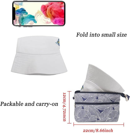 ZLYC Unisex Fashion Embroidered Bucket Hat Summer Fisherman Cap for Men Women