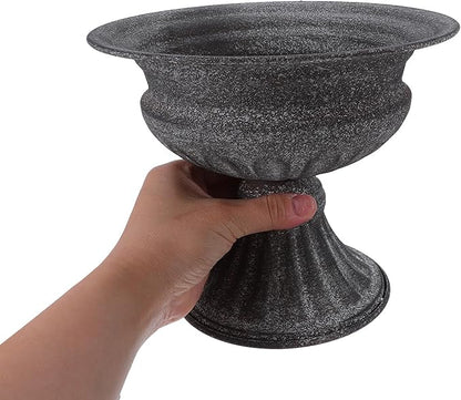 Generic Pedestal Vase Vintage Iron Planter - Flower Arrangement Pot Urn Vase for Farmhouse Table Centerpiece Christmas Anniversary Party
