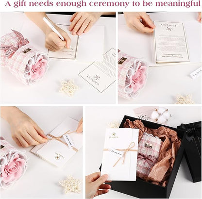 Handmade Ceramic Memorial Gift - Eternal Pink Rose Bouquet with Natural Fragrance, Ceramic Craft Artwork, Perfect for Women, Mothers, Wives, Her Birthday Gift‌