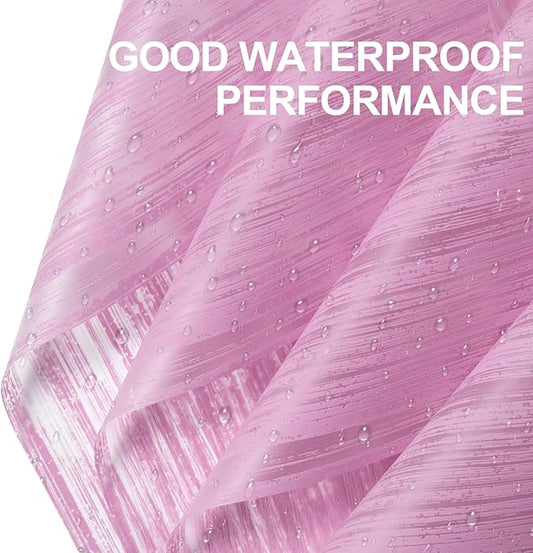 WRAPAHOLIC 20 Sheets Flower Wrapping Paper - 22.4 x 22.4 inch Purple Lines Water-Resistant Floral Bouquet Wrapping Paper, Florist Supplies Packaging for Wedding Birthday Gift DIY