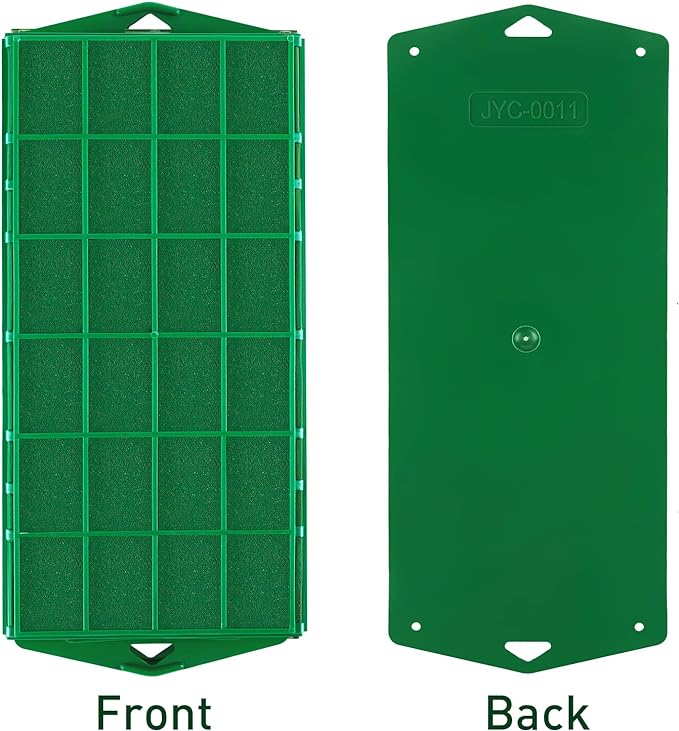6 Packs Floral Foam Cage Rectangle Flower Cage Holders with Floral Foam Flower Arrangement Supplies for Fresh Flowers, Home Wedding Decorations, 11.8 x 4.3 x 3.1 Inches