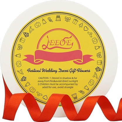 Double Face Red Satin Ribbon 1/2 inch X 50 Yards Polyester Red Ribbon for Gift Wrapping Very Suitable for Weddings Party Hair Bow Invitation Decorations and More