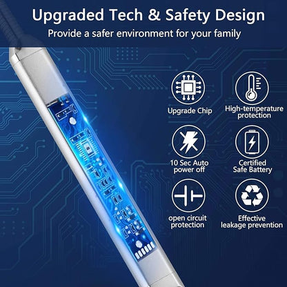 MEIRUBY Electric Candle Lighter, Birthday Christmas Stocking Stuffers Gifts for Women Mom Men Wife Sister, USB Arc Rechargeable Windproof Long Lighter for Candle BBQ Housewarming Gift Idals